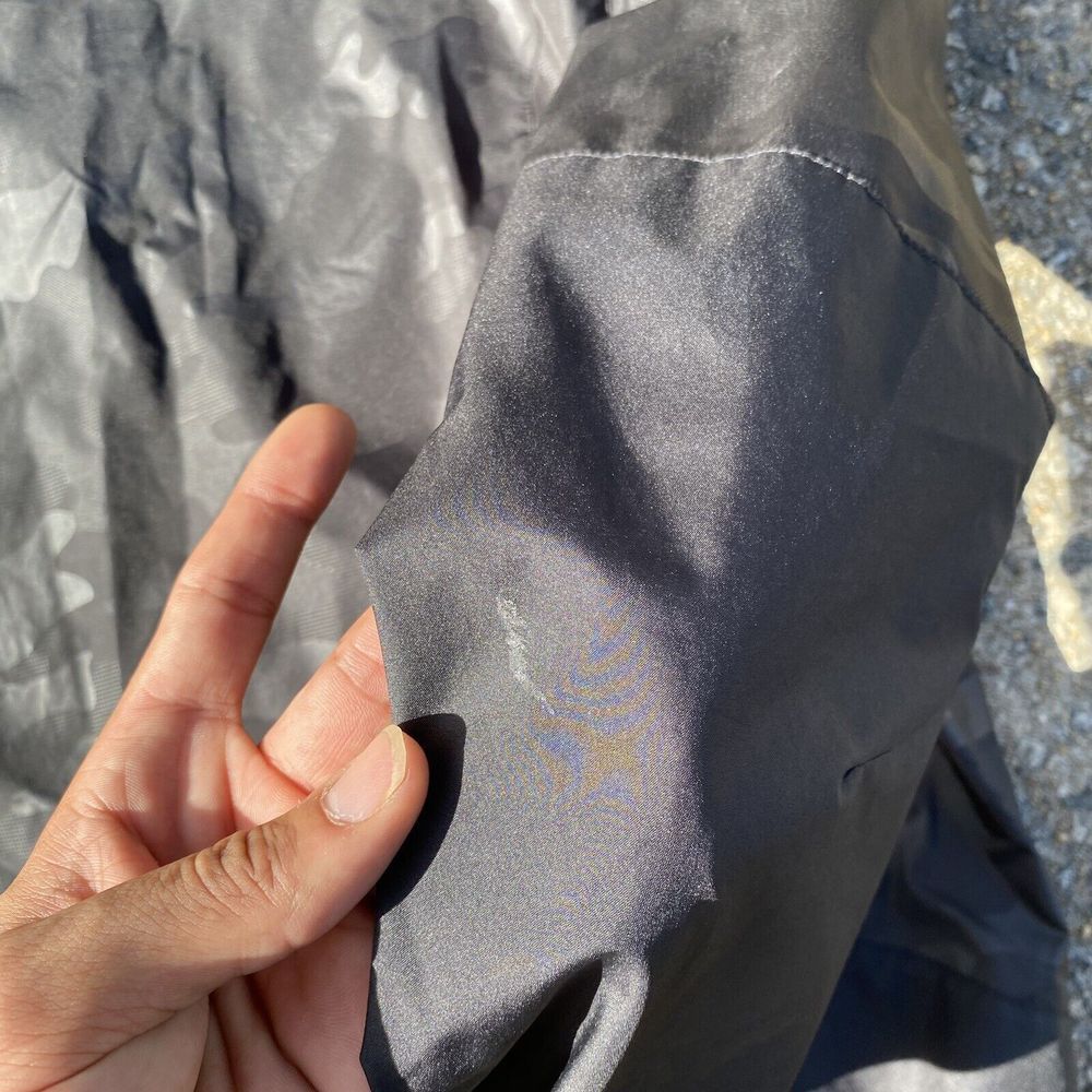 Polo Sport Hooded Jacket Mens Size Medium Black Camo Ralph Lauren Windbreaker - Picture 5 of 8